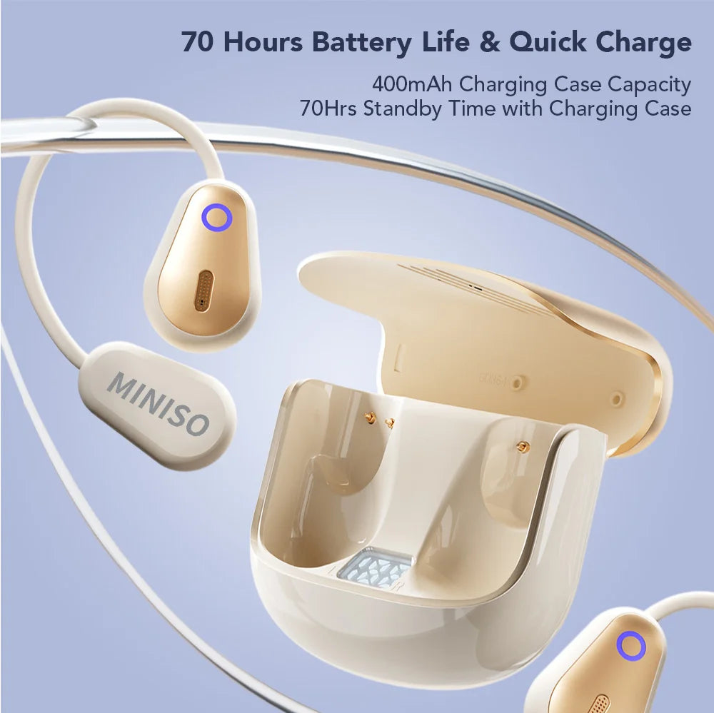 MINISO M97 Wireless Earphones with AI Translation and Low Latency Audio