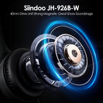Siindoo 926B-W Wired On-Ear Headphones with Microphone