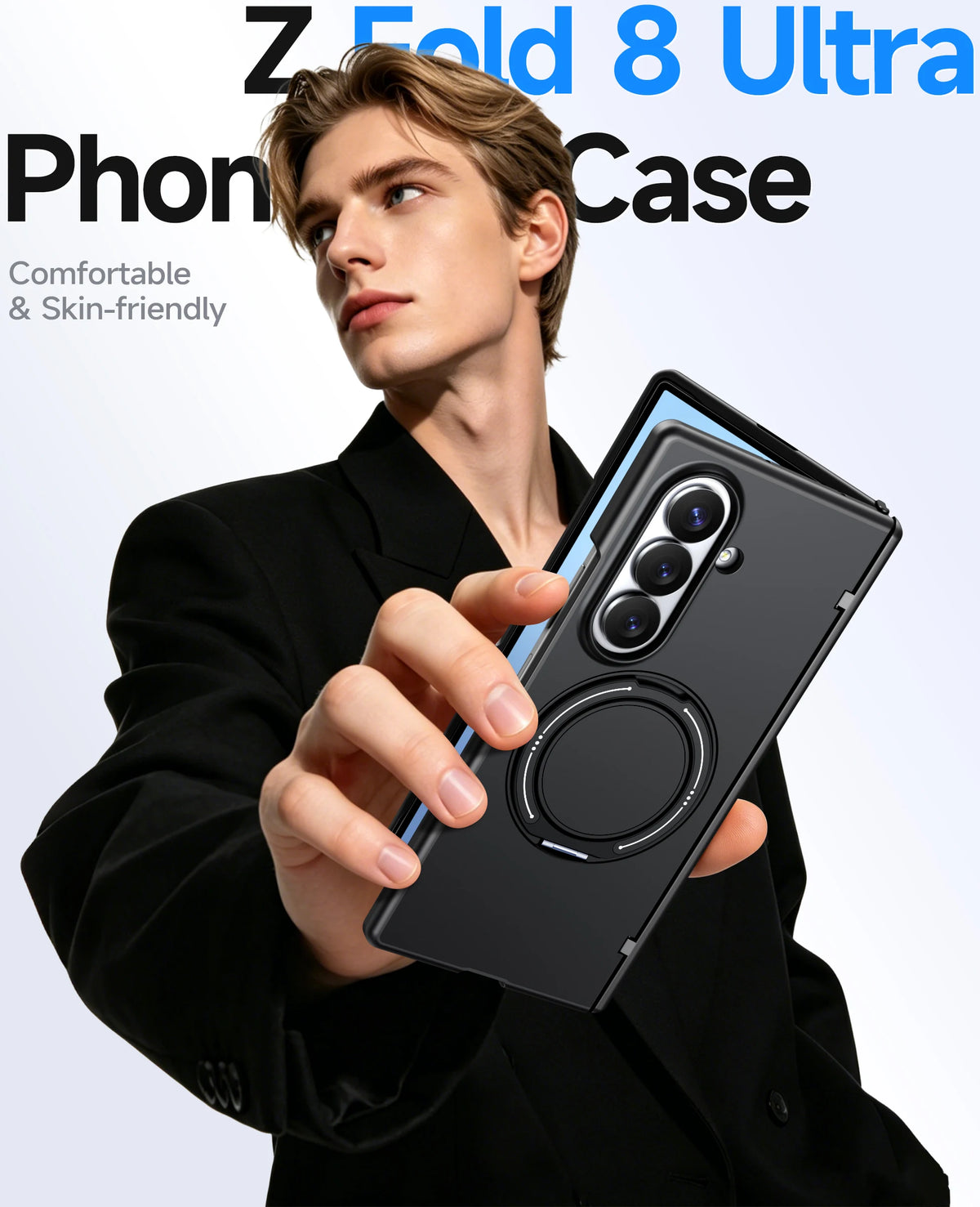 Shockproof Hinge Protection Case with Auto-Closure for Samsung Galaxy Z Fold 7
