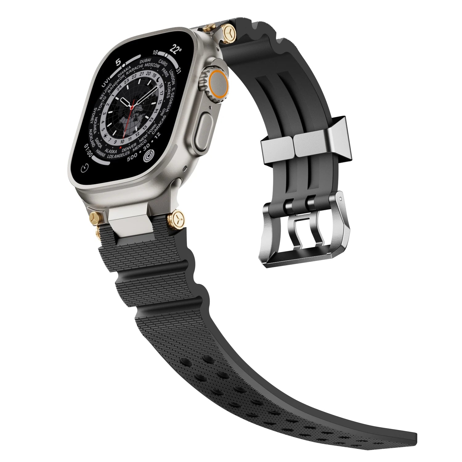 Heavy-Duty Silicone Watch Strap for Apple Watch