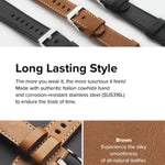 Premium Leather Replacement Strap for Google Pixel Watch 3