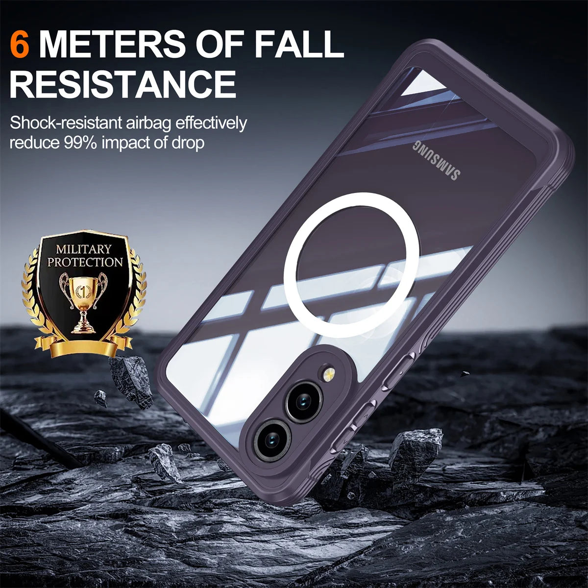 360° Magnetic Case for Samsung Galaxy S25 Edge