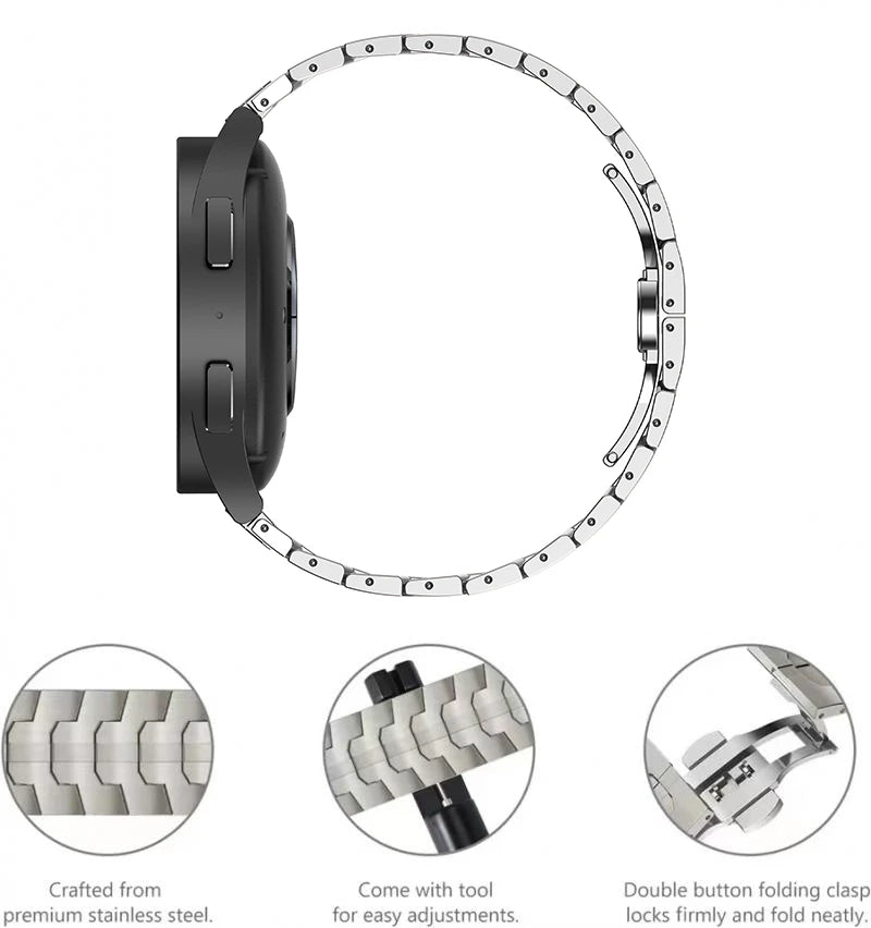 No Gaps Stainless Steel Bracelet for Samsung Galaxy Watch Ultra