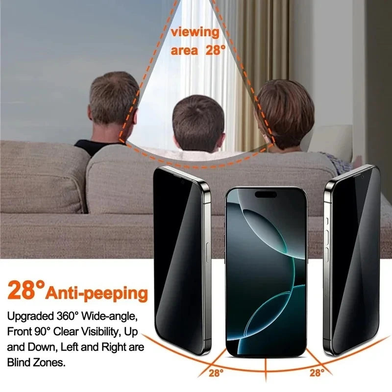 (2-Pack) Easy Install Privacy Screen Guard for iPhone 16 Series