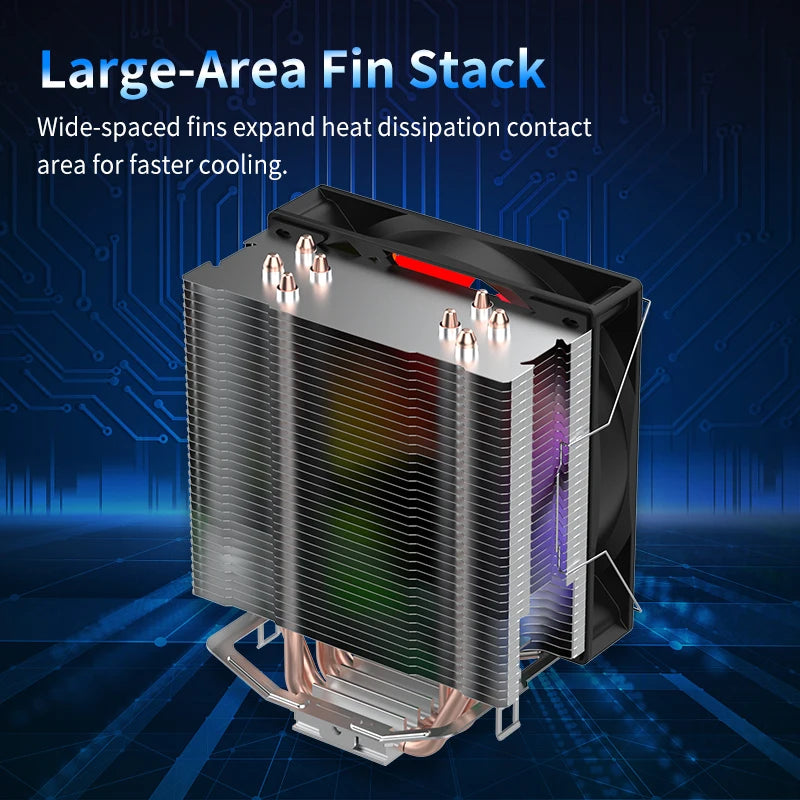 Power Train DL400T PRO V2 4 Heat Pipe CPU Cooler