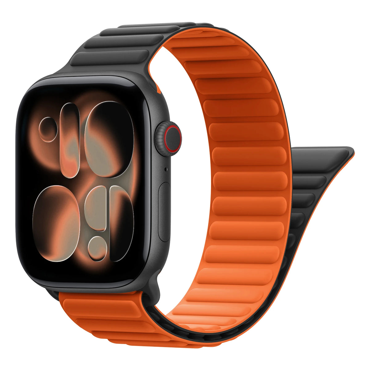 Silicone Magnetic Closure Band with N55 Magnets for Apple Watch