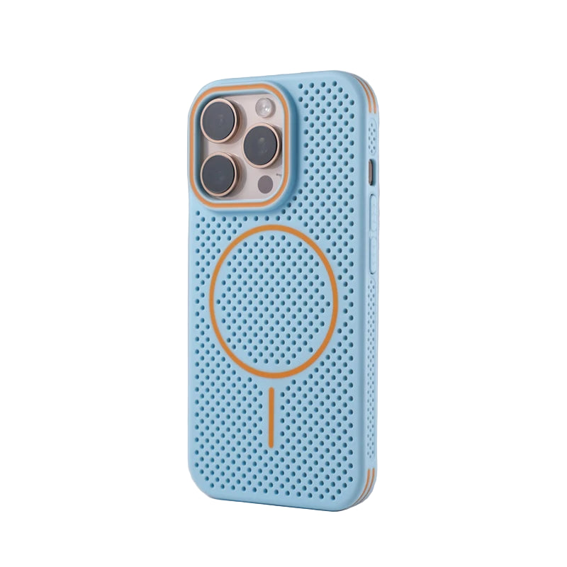 Ultra-Thin Honeycomb Mesh Cooling MagSafe Case for iPhone 16 Series