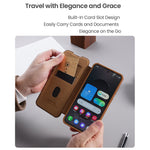 Premium Leather Flip Cover with Sliding Camera Protection for Samsung Galaxy S25 Edge