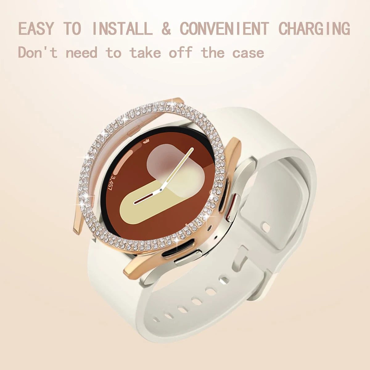 Stylish Glitter Protective Case for Samsung Galaxy Watch 6