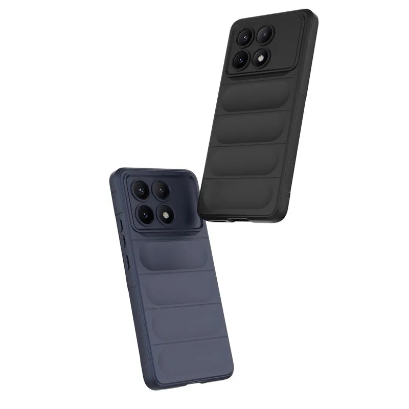 Soft Silicone Bumper Shield, Protective Case for Xiaomi Poco X6 and Poco X6 Pro