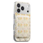 Embossed Leather MagSafe Case with Detachable Card Holder for iPhone 17 Series