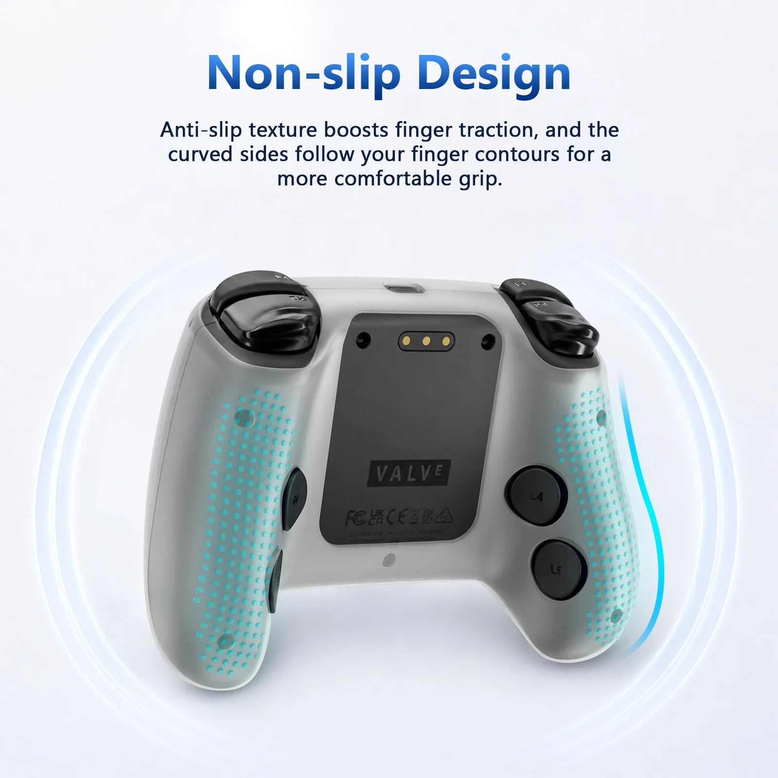 Silicone Controller Cover with Thumb Grips for Steam Controller 2
