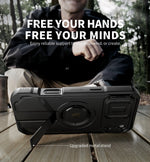 Rugged MagSafe Protective Case with Camera Shield and Adjustable Kickstand for iPhone 17 Series