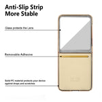 Diamond Grid Leather Magnetic Case with Ring Holder for Samsung Galaxy Z Flip 8