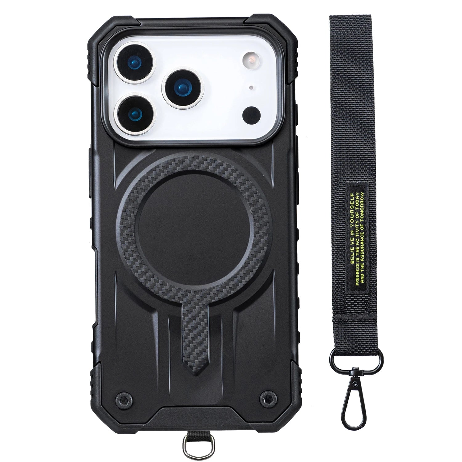 Shockproof MagSafe Case with Hand Strap for iPhone 17 Series
