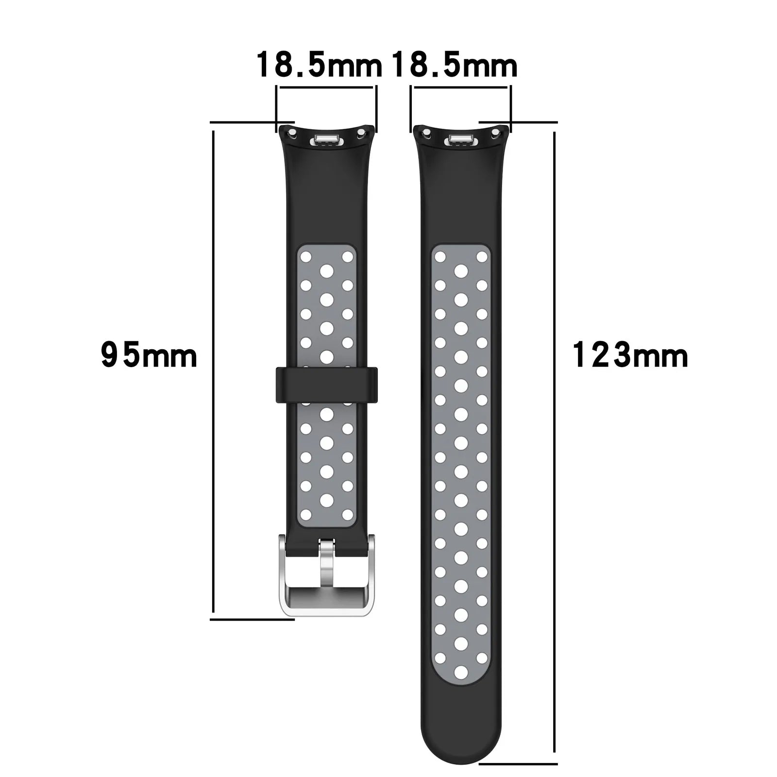 Breathable Silicone Watch Strap for Xiaomi Smart Band 9