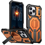 Heavy Duty Armor MagSafe Case with Metal Kickstand for iPhone 17 Series