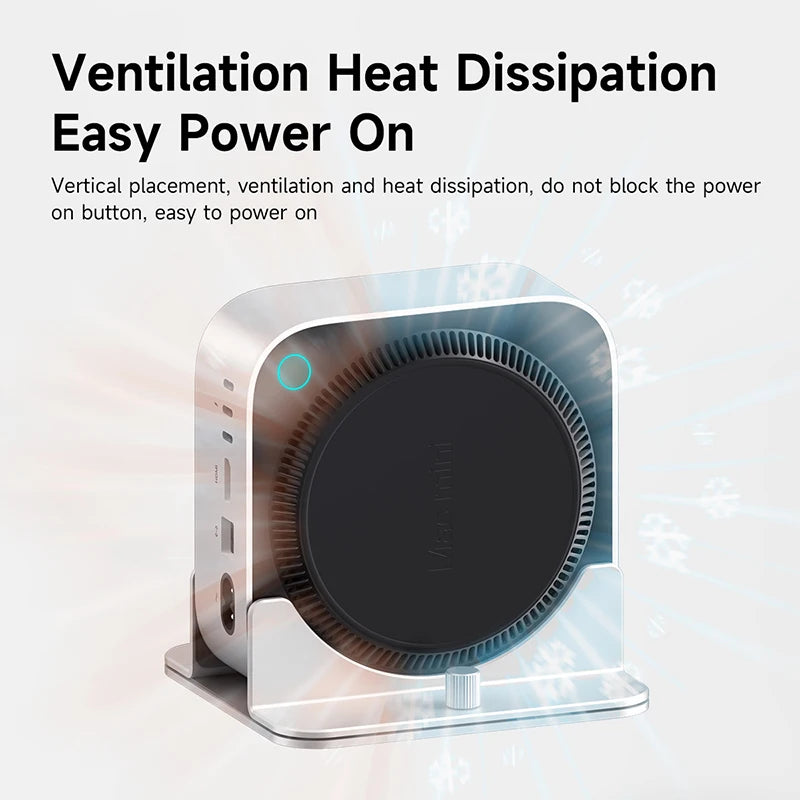 Aluminum Alloy Vertical Stand for Mac Mini M4/M4 Pro