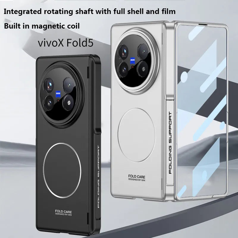 Vivo X Fold5 Skin-Feel Armor Case with HD Tempered Film