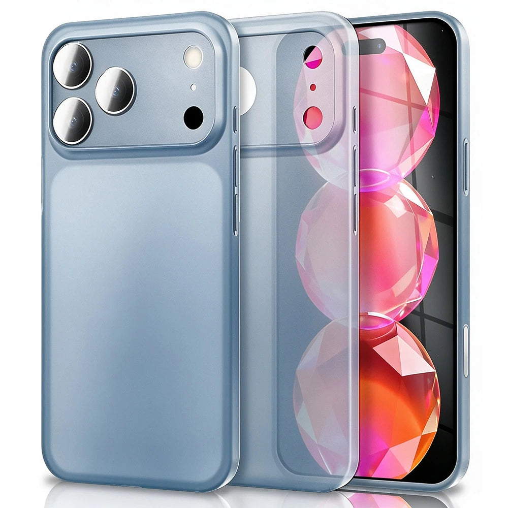Ultra-Thin Translucent Matte Hard Case with Raised Camera Protection for iPhone 18 Series