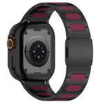 Metal and Silicone Hybrid Bracelet for Apple Watch