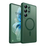 Luxury Frosted Matte Transparent Magnetic Case for Samsung Galaxy S26 Series