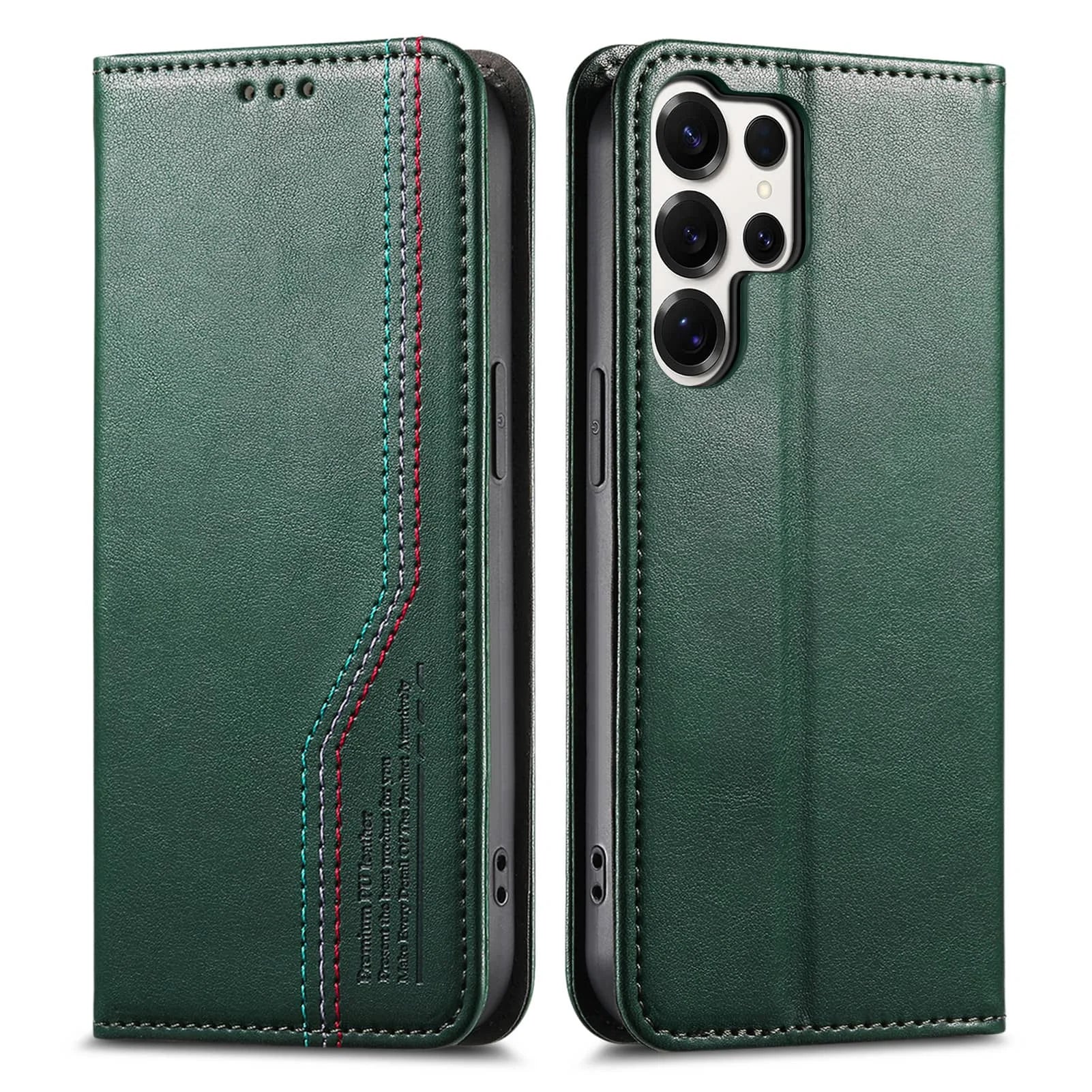 Samsung Galaxy S26 Series Leather Flip Case with Card Holder