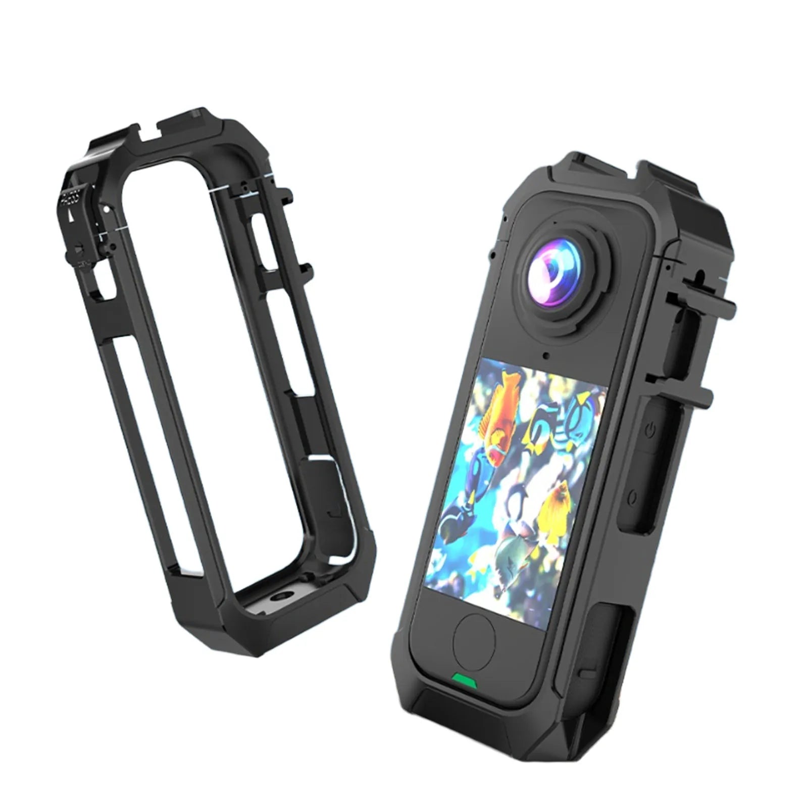 Protective PC Frame with Cold Shoe Mount for Insta360 X4 Air