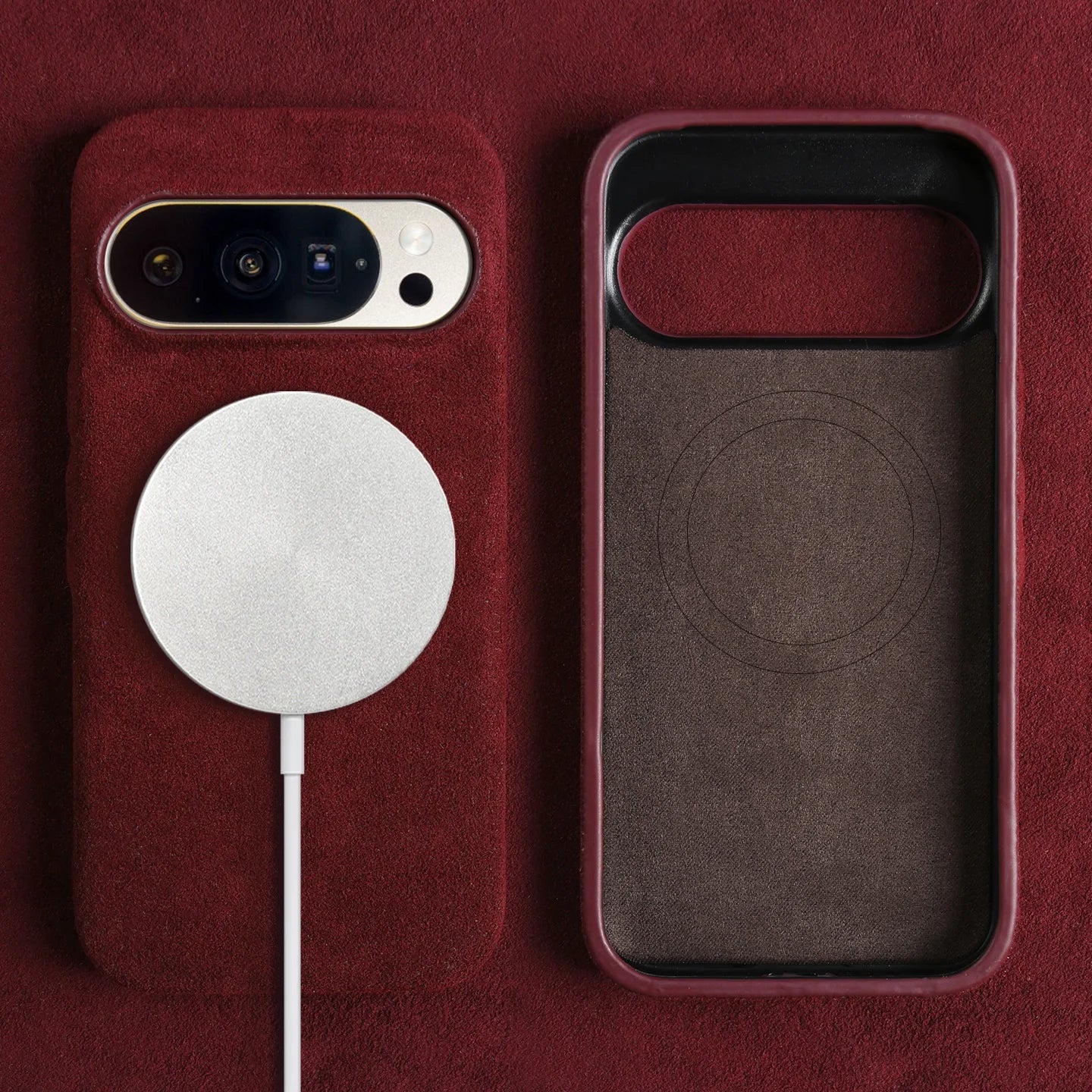 Premium Alcantara Leather Magnetic Case for Google Pixel 9 Series