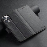 iPhone 16 Series Flip Leather MagSafe Case with Card Holder