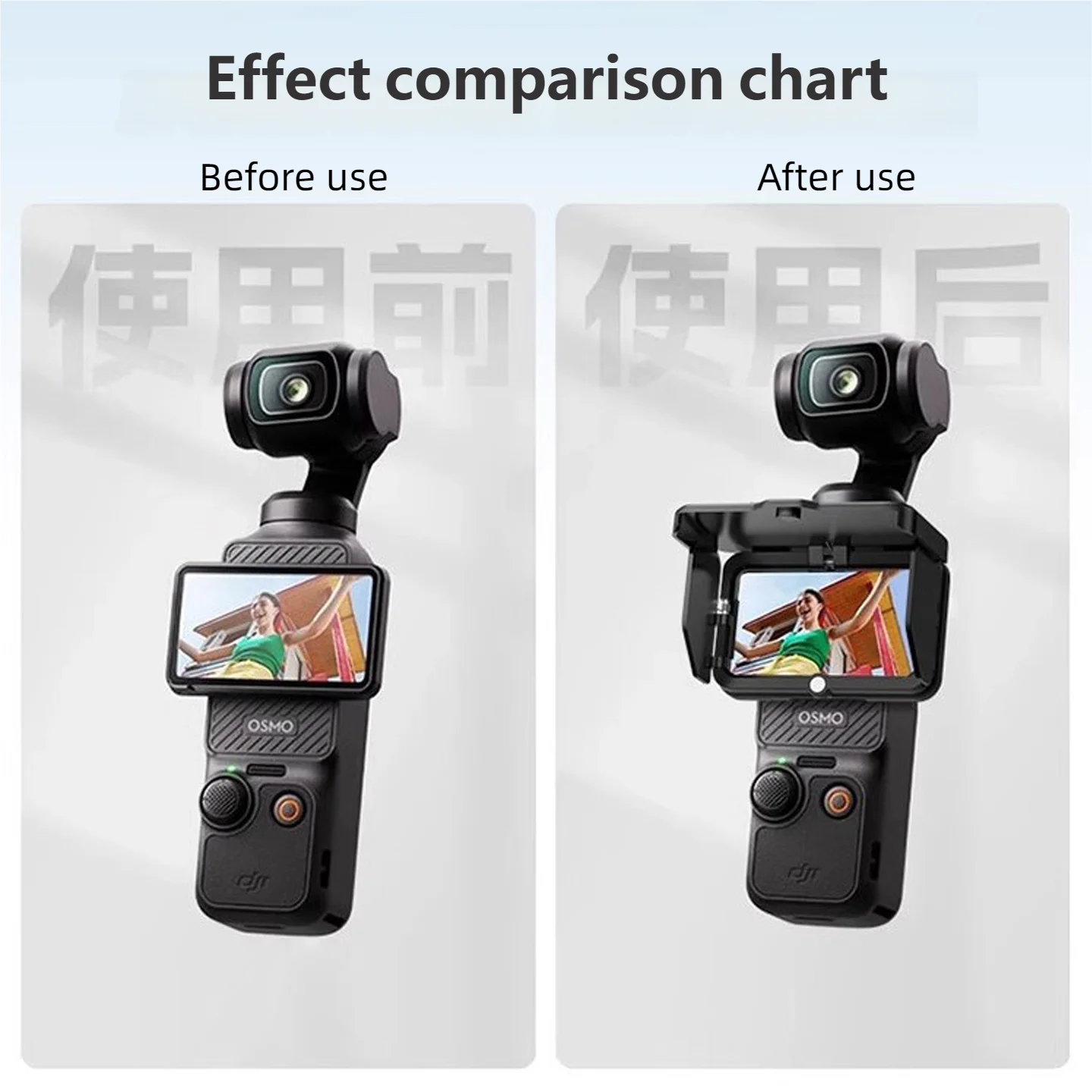 DJI Osmo Pocket 3 Foldable Screen Sun Hood with Anti-Glare Shield