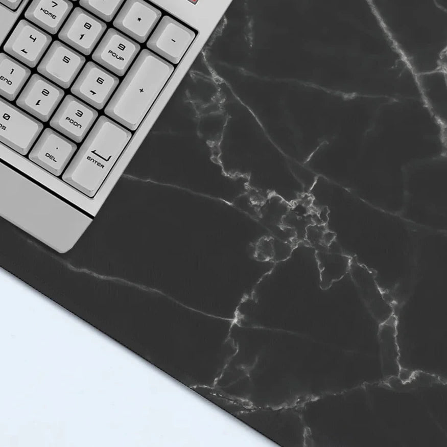 Black Marble Gaming Mouse Pad - Elegance Meets Gaming Precision