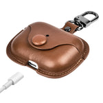Premium Protective Leather Case with Keychain for AirPods 4