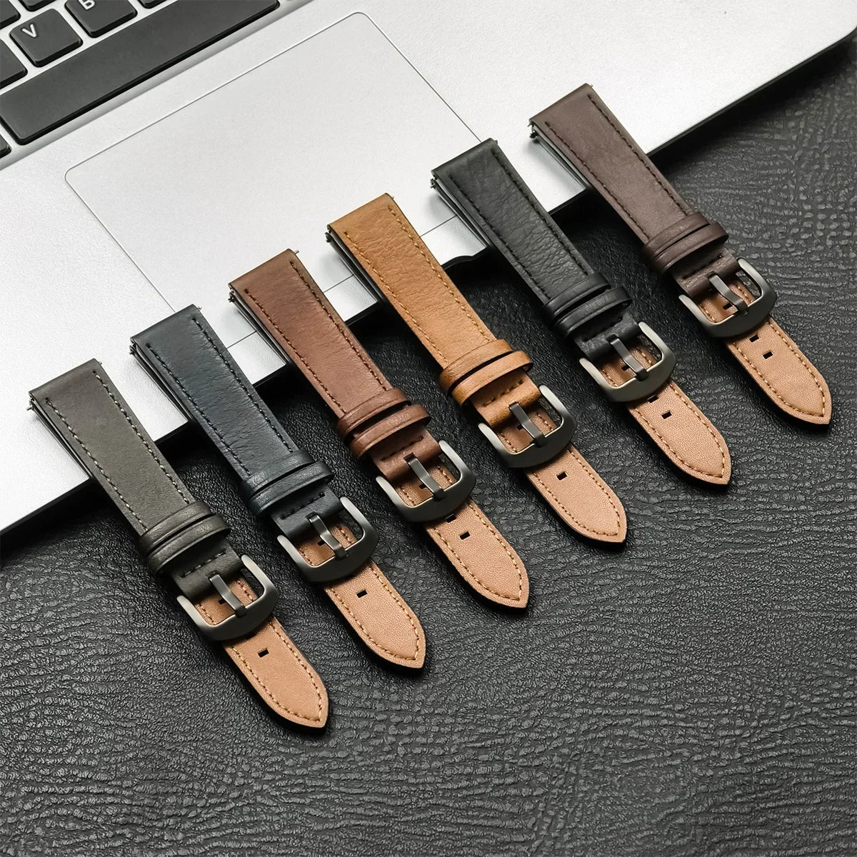 Premium Leather Watch Band Compatible With Galaxy Watch 6 & Galaxy Watch 6 Classic