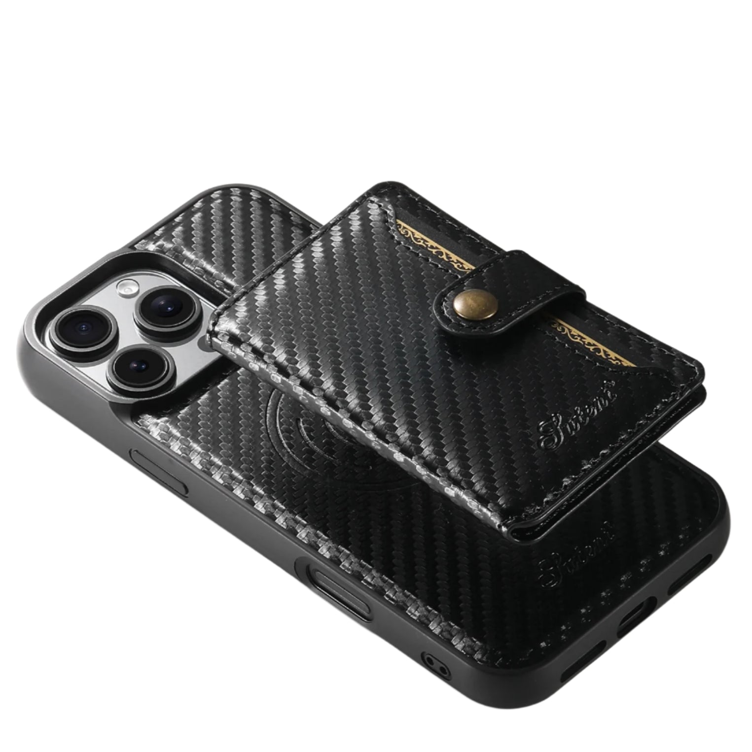 2-in-1 Detachable MagSafe Wireless Charging PU Leather Wallet Case for iPhone 16 Series