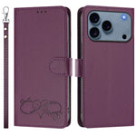 Heart Pattern Flip Wallet Case for iPhone 17 Series