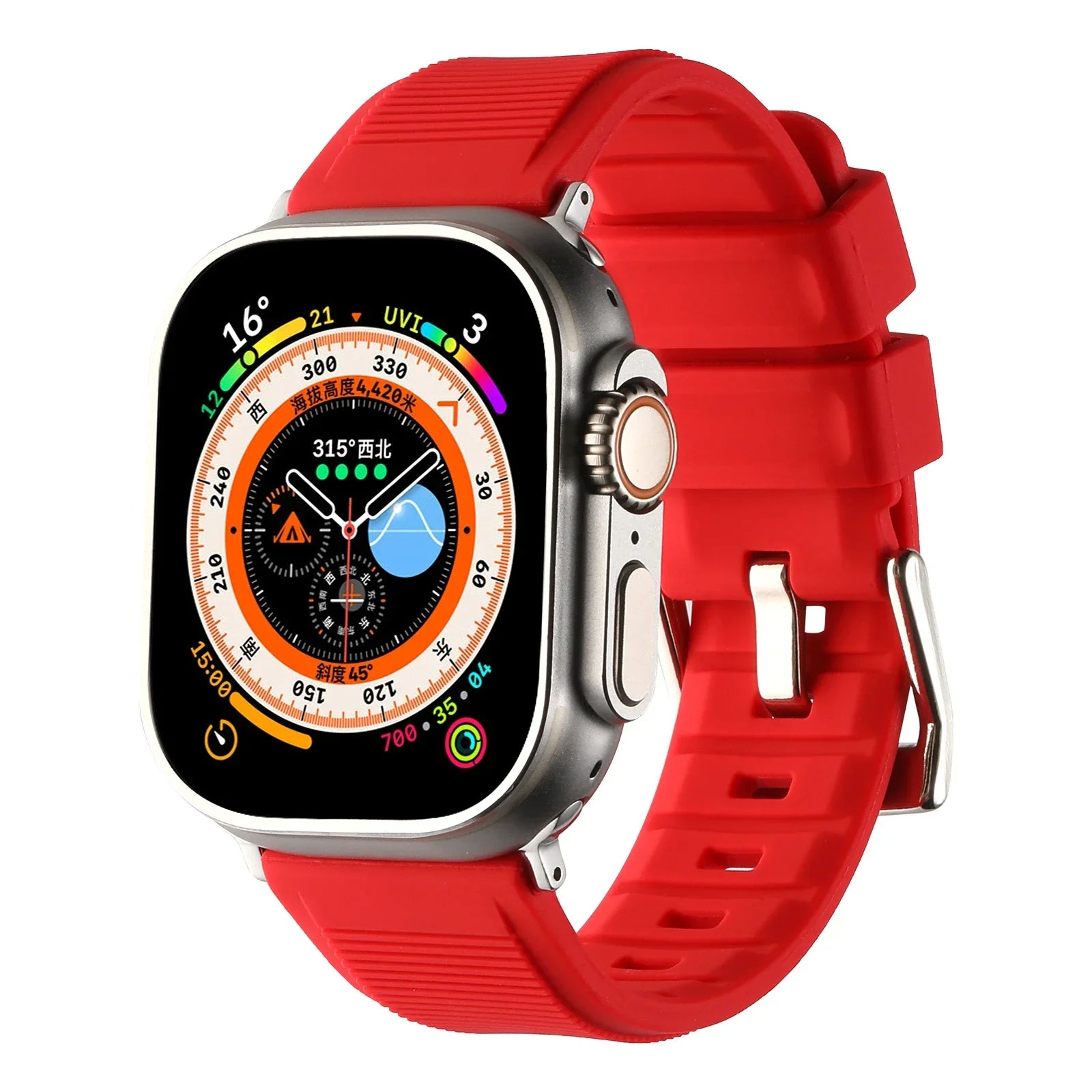 Durable Silicone Replacement Strap for Apple Watch