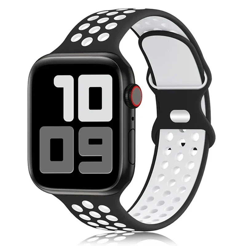 Breathable Sport Silicone Replacement Band for Apple Watch