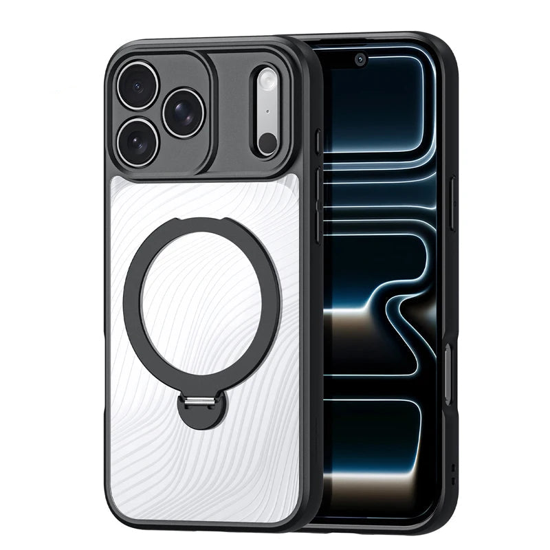 Shockproof MagSafe Ring Stand Case for iPhone 17 Pro & Pro Max