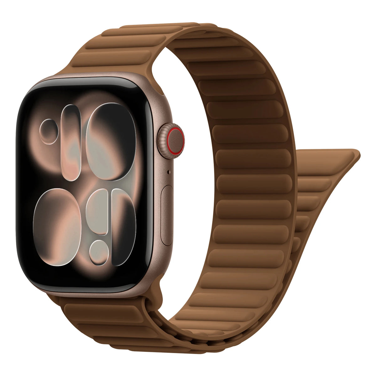 Silicone Magnetic Closure Band with N55 Magnets for Apple Watch