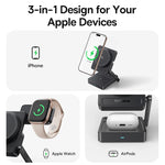 Baseus PicoGo AF21 Qi2.2 25W 3-in-1 Magnetic Wireless Charging Station