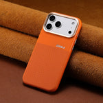 Textured PU Leather MagSafe Case with Raised Camera Ring for iPhone 18 Series