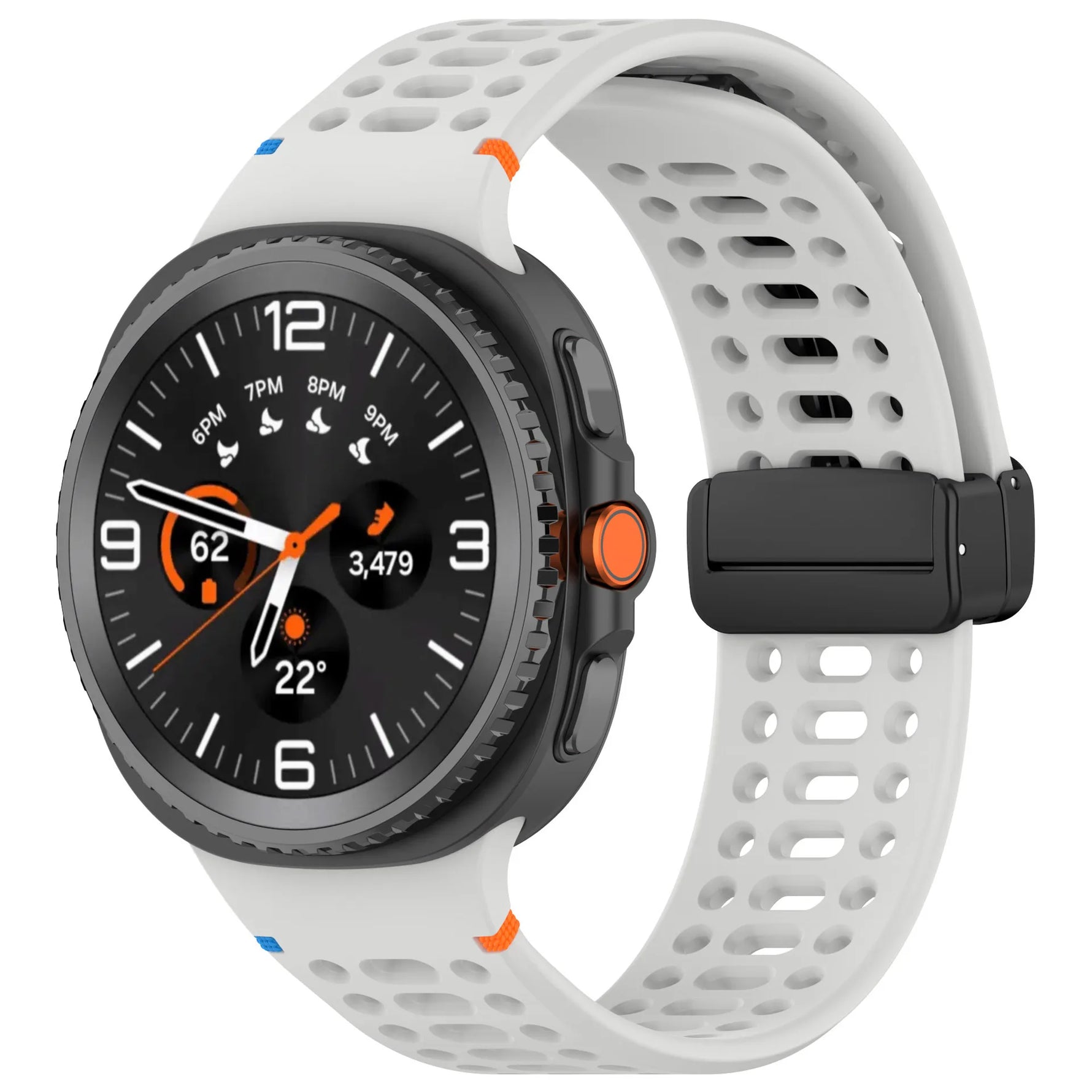 Soft Silicone Replacement Band with Magnetic Clasp for Samsung Galaxy Watch 8 & Galaxy Watch 8 Classic