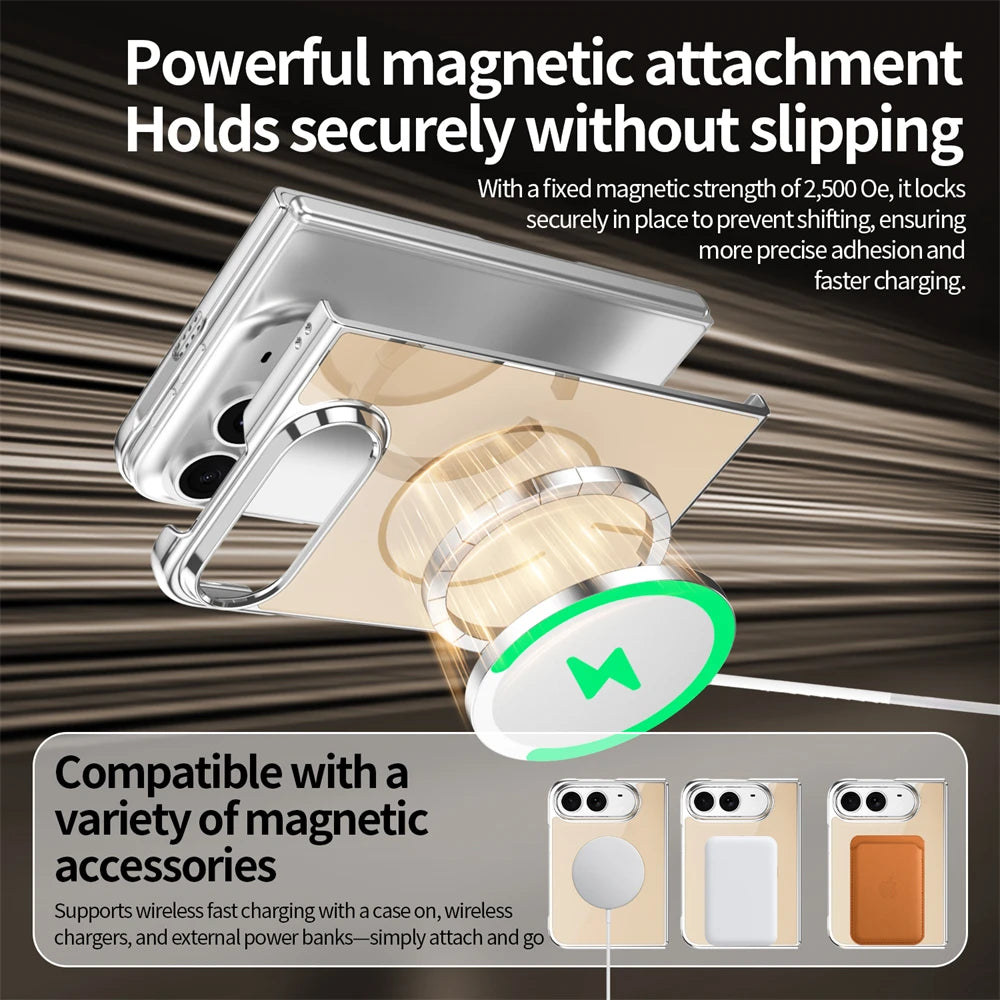 Tempered Glass Screen Protector Case with MagSafe Compatibility for iPhone Duo