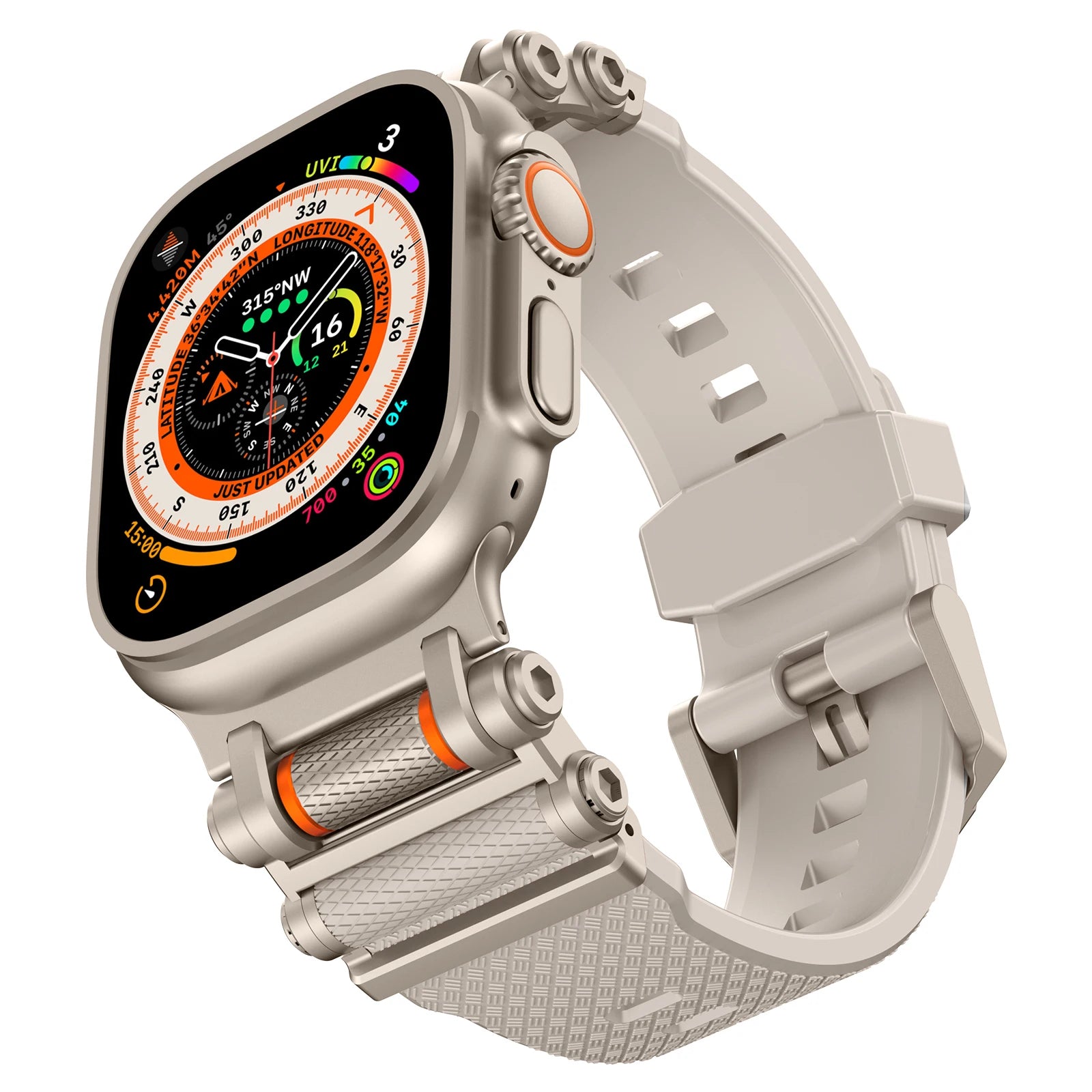 Tough Metal + Silicone Strap for Apple Watch