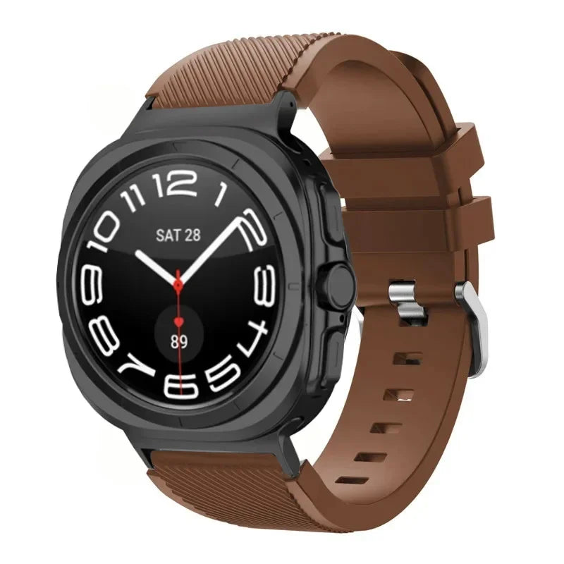 Stripe Textured Silicone Wristband for Samsung Galaxy Watch Ultra