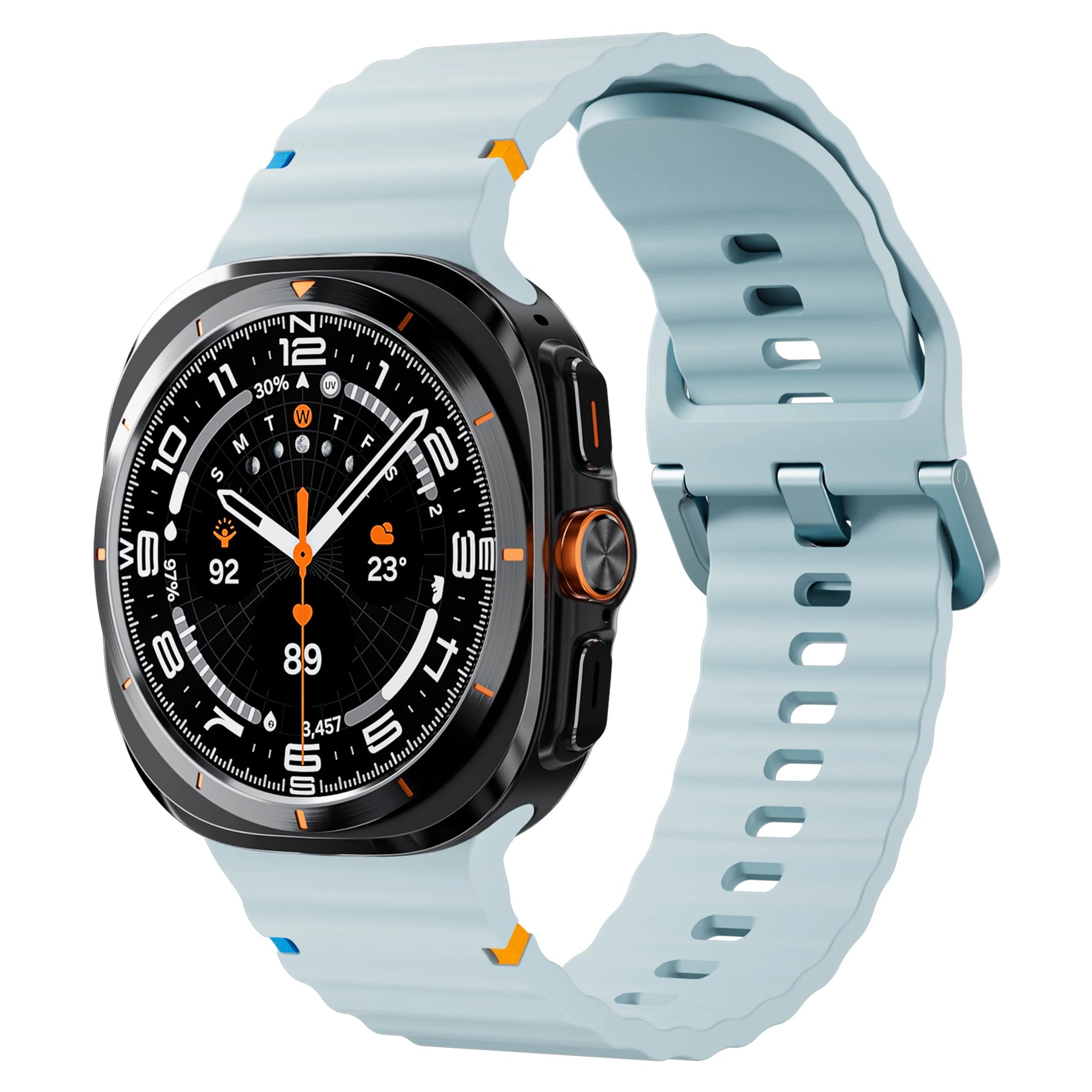 Soft Silicone Replacement Strap for Samsung Galaxy Watch Ultra and Samsung Galaxy Watch Ultra (2025)