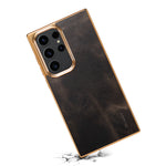 Premium Oil Wax Leather Case for Samsung Galaxy S26 Series