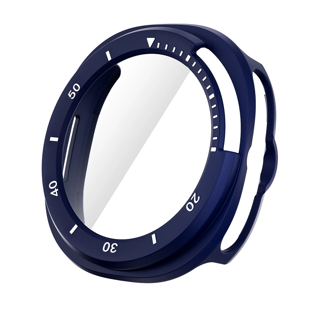 PC Case with Tempered Glass Screen Protector for Samsung Galaxy Watch 8 Classic