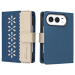 Premium Synthetic Leather Flip Wallet Case with RFID Blocking for iPhone Duo